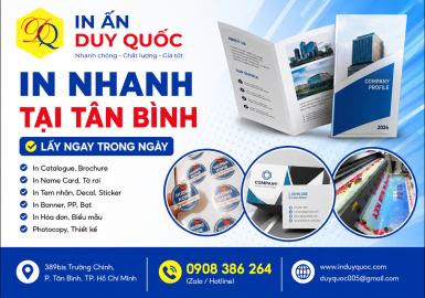 In Nhanh Tại Tân Bình Uy Tín – Lấy Ngay Trong Ngày, Chất Lượng Cao