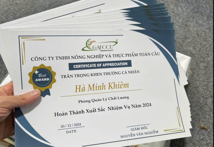 IN GIẤY KHEN – BẰNG KHEN – CHỨNG NHẬN